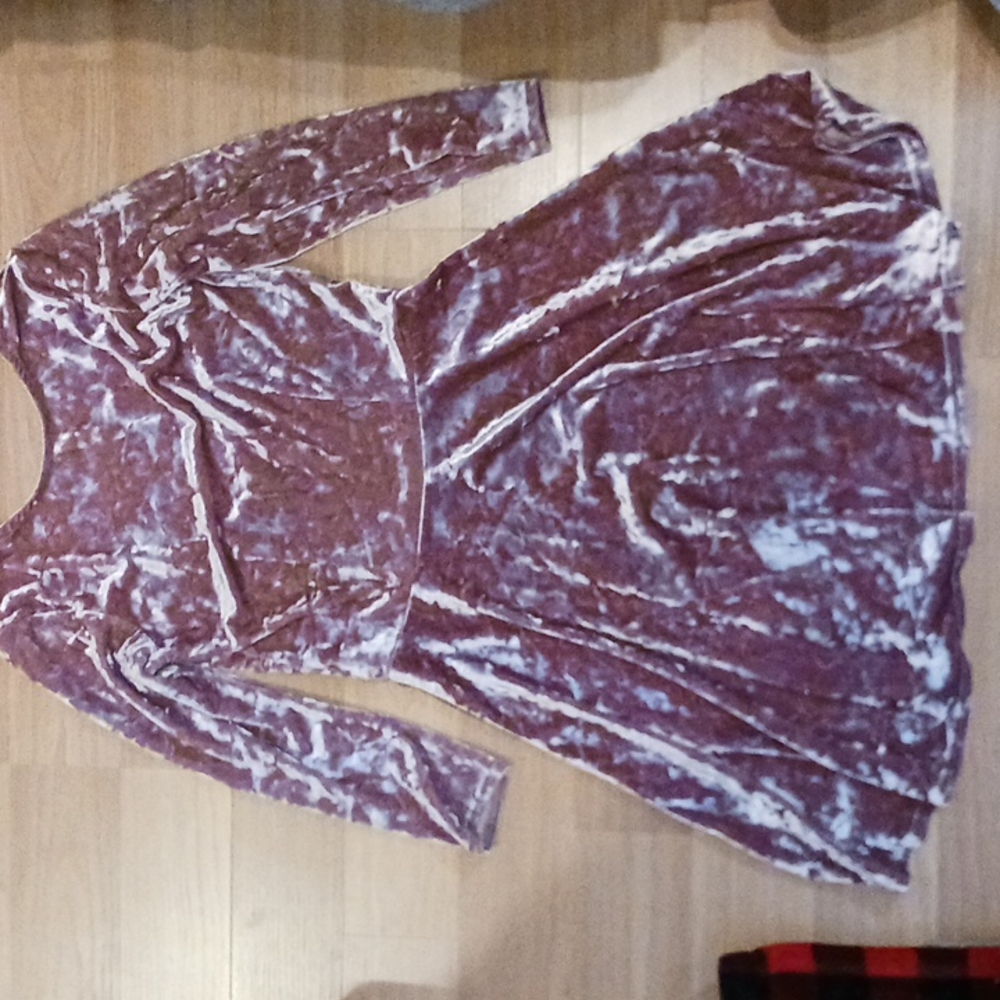 TopShop crushed velvet dress